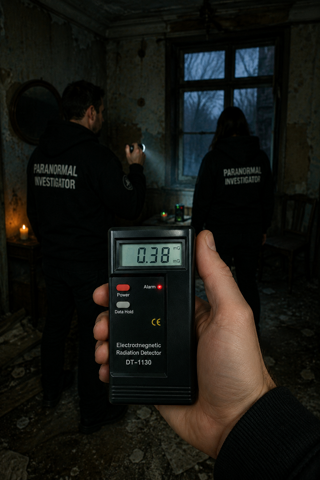 Digitale EMF Meter DT-1130 - Zijaanzicht | Ghost Store
