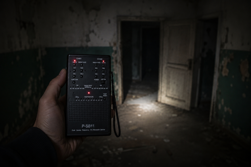 P-SB11 Spirit Box - Zijaanzicht | Ghost Store
