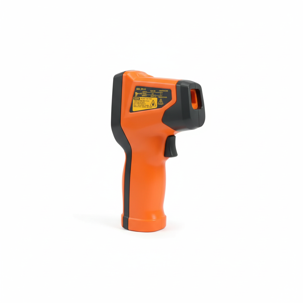 Infrarood thermometer witte achtergrond