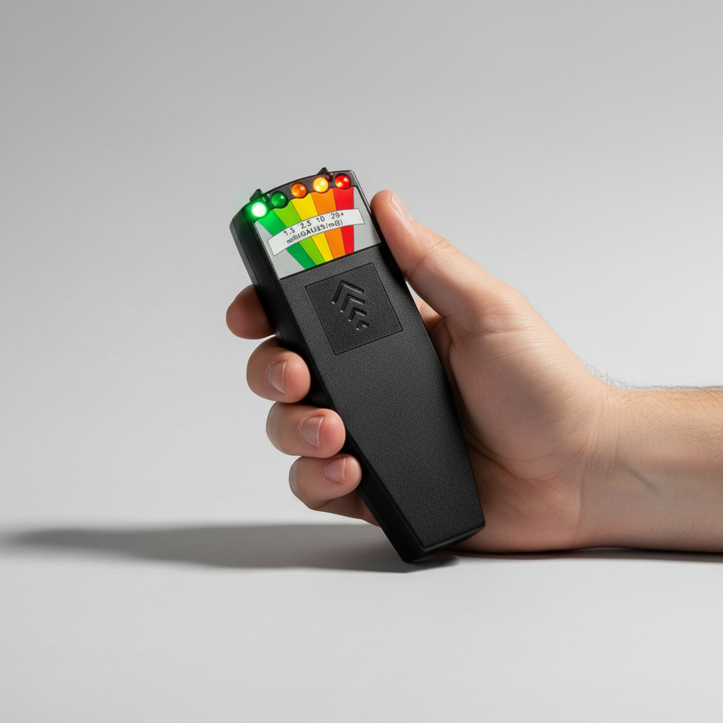 K2 EMF Meter in gebruik