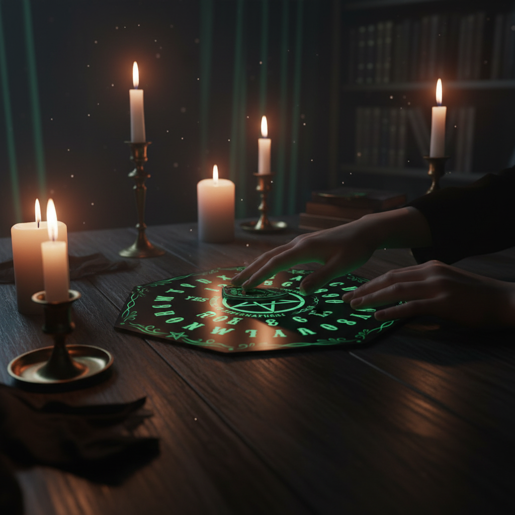 Ouija Board Action Shot