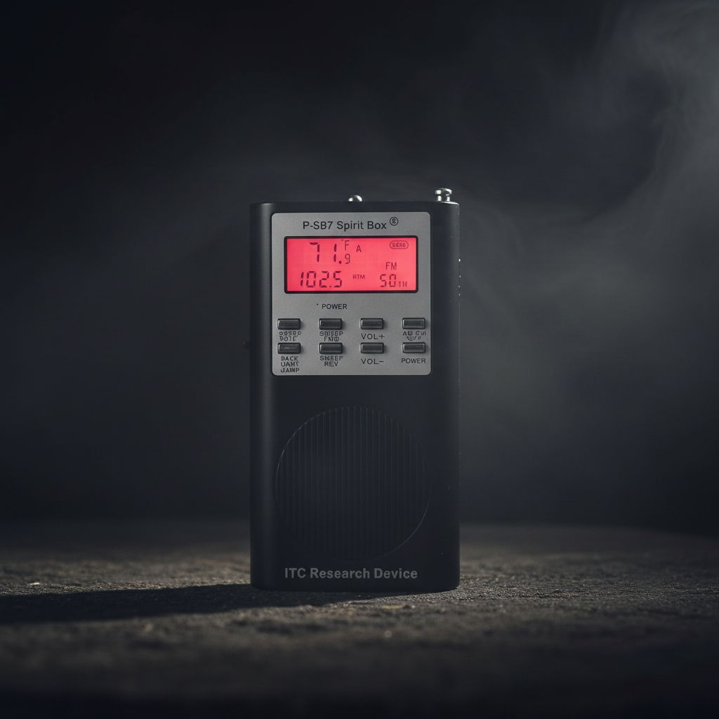 P-SB7 Rev 8 Spirit Box - Zijaanzicht | Ghost Store

